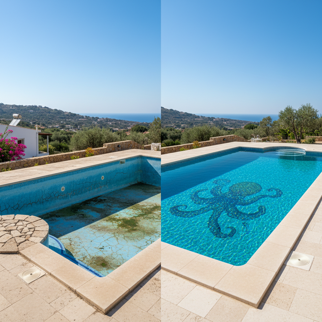 Pool Resurfacing in Paphos: Plaster, Paint, or Liner?