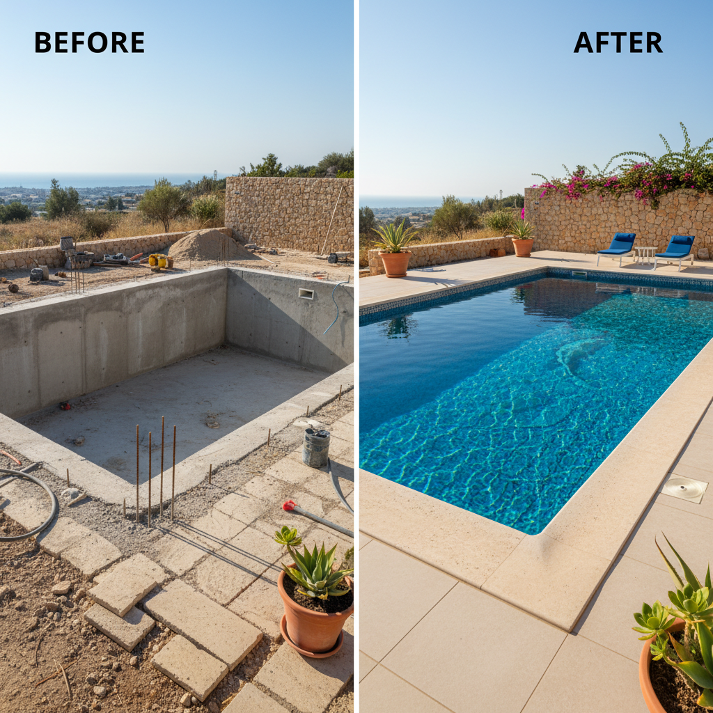 New Pool Construction in Paphos: Steps from Planning to Swimming