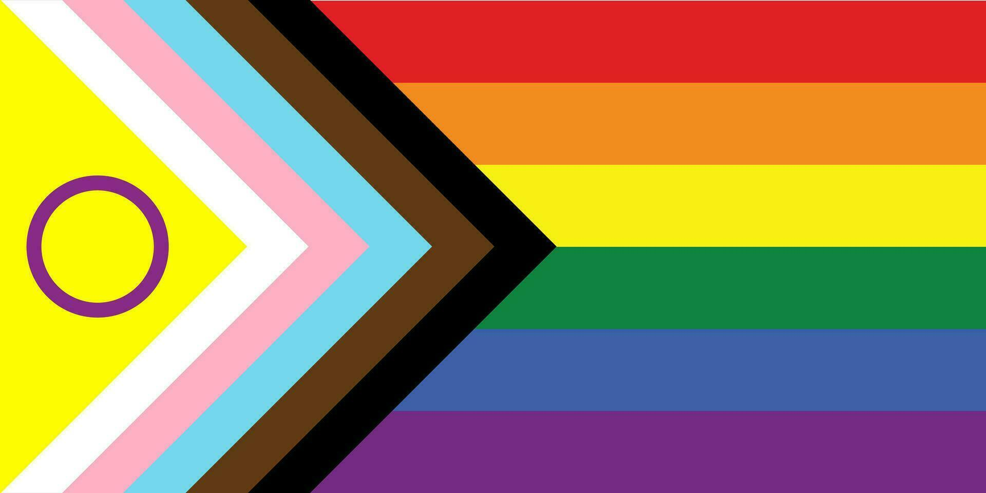Intersex-inclusive Progress Pride flag