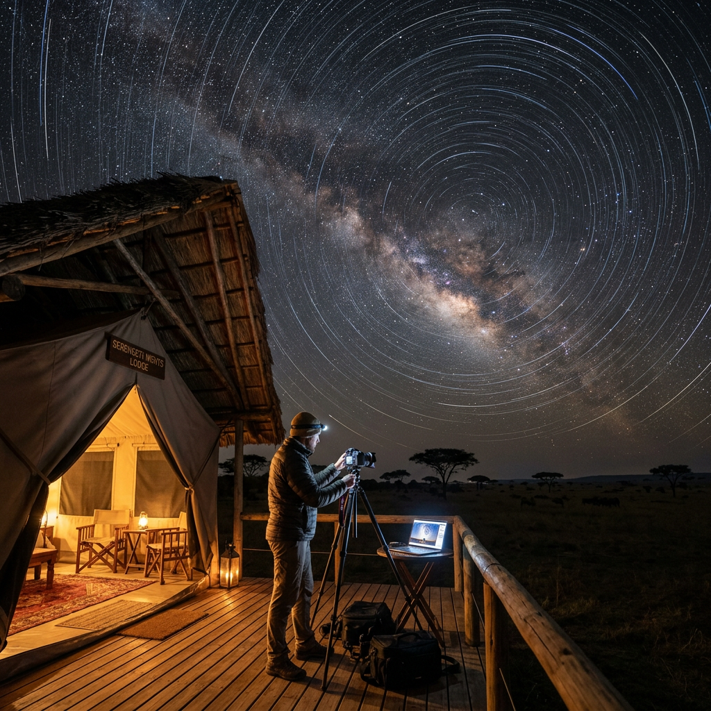 Photographing the Milky Way Over the African Savanna