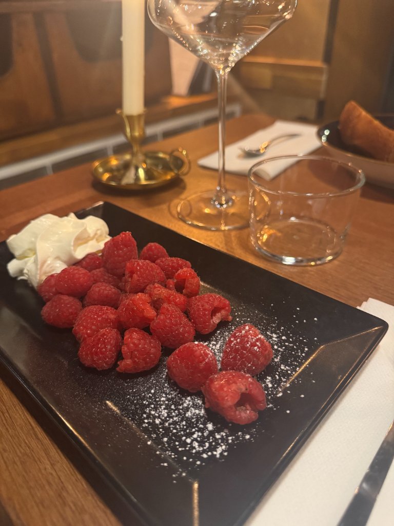 Dessert framboises