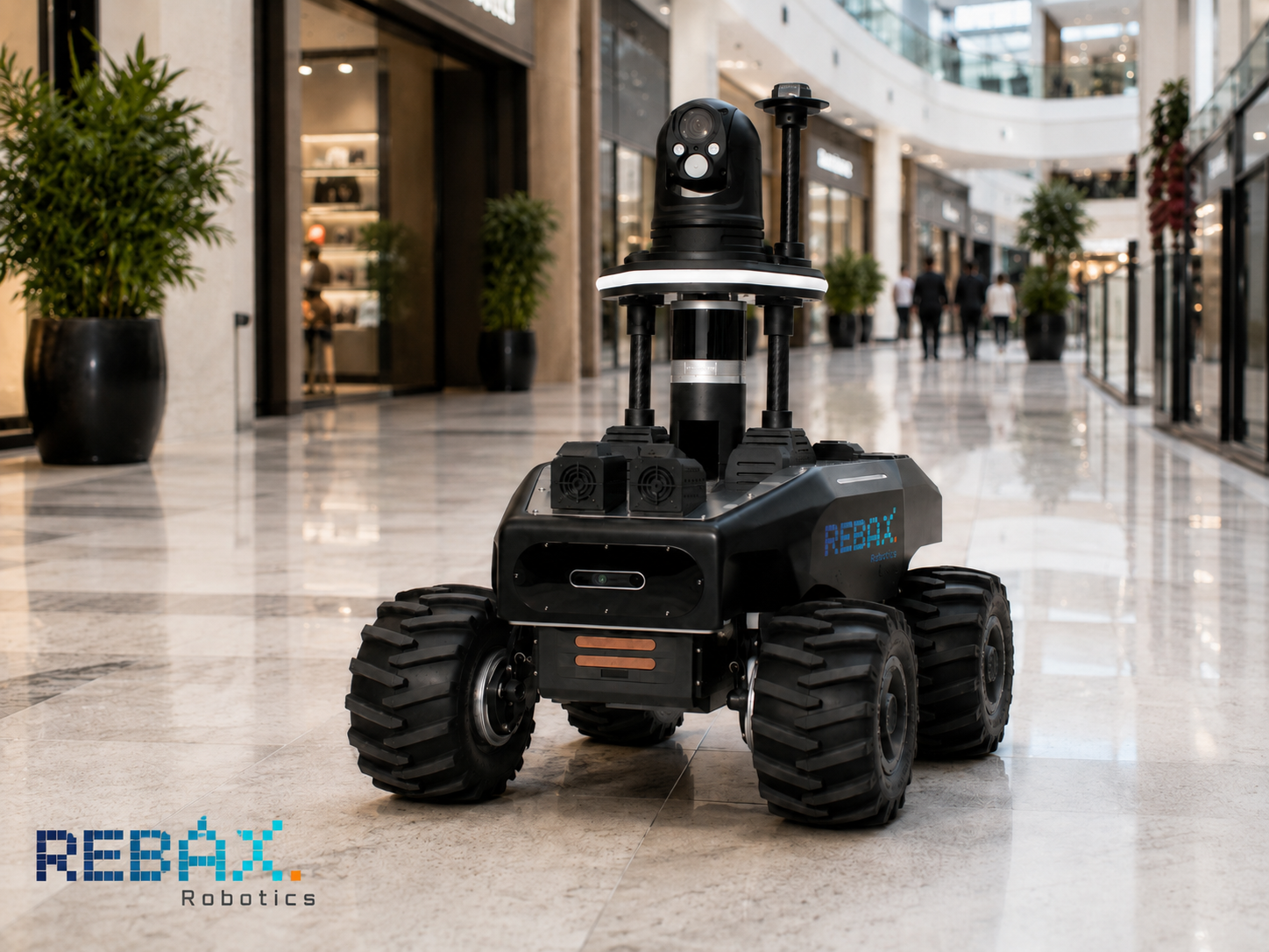 REBAX Robotics autonomous security robot indoor