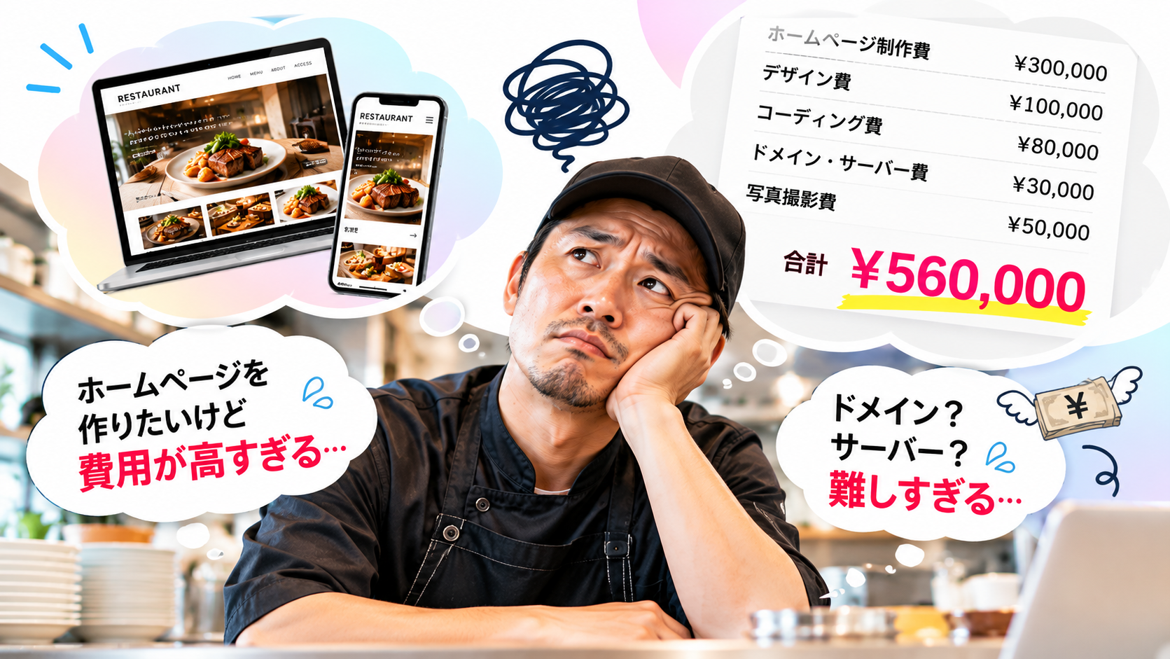 ホームページ制作の悩み