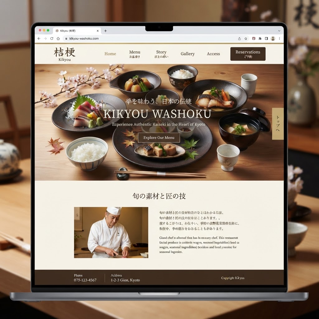 和食処 四季のホームページ
