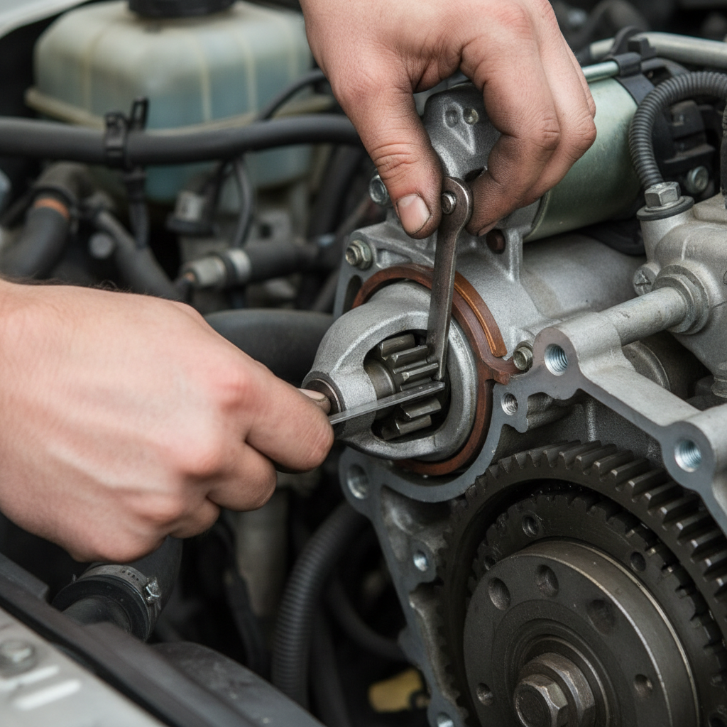 Starter Shim Adjustment
