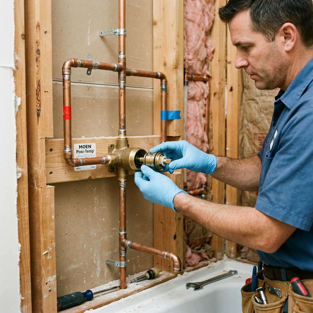 Installing a Shower & Tub Valve