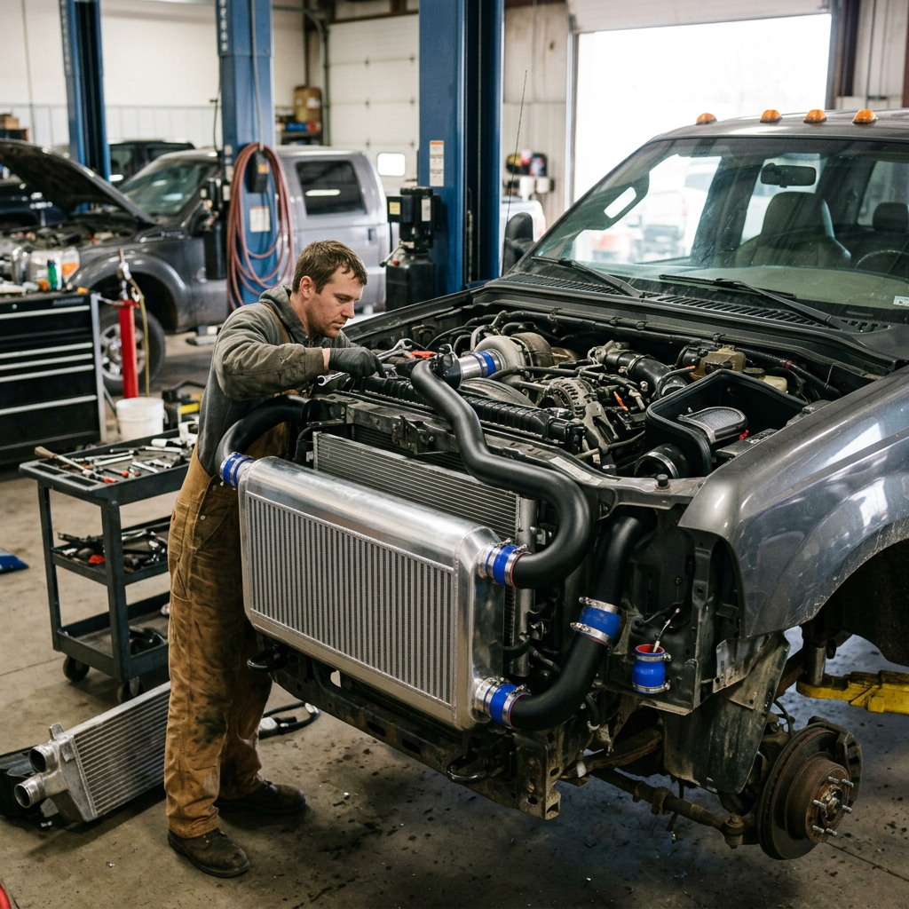 Diesel Truck Intercooler Upgrade (Charge Air Cooler)