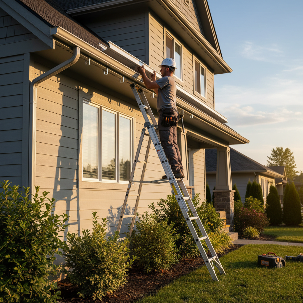 Installing Rain Gutters