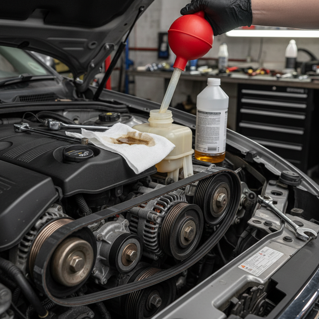 Power Steering Fluid & Belt Replacement