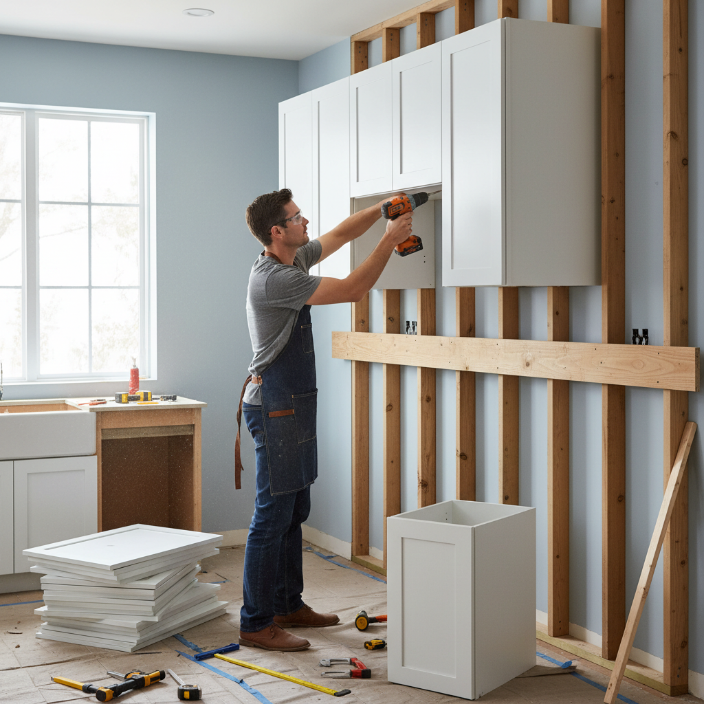 Install Kitchen Cabinets