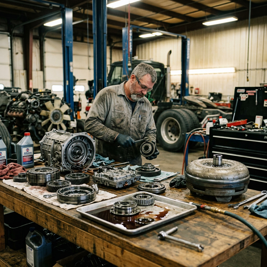 Transmission Upgrade & Cooler Install — Diesel Truck Towing