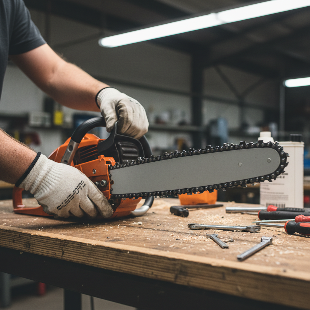 How to Put a Chain on a Chainsaw & Safety Operations