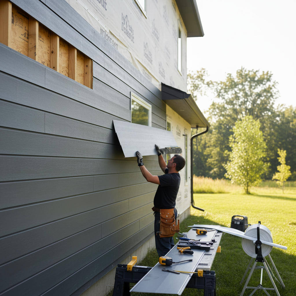 Installing Seamless Siding