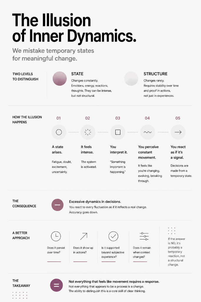 State vs Structure — The Illusion of Inner Dynamics infographic