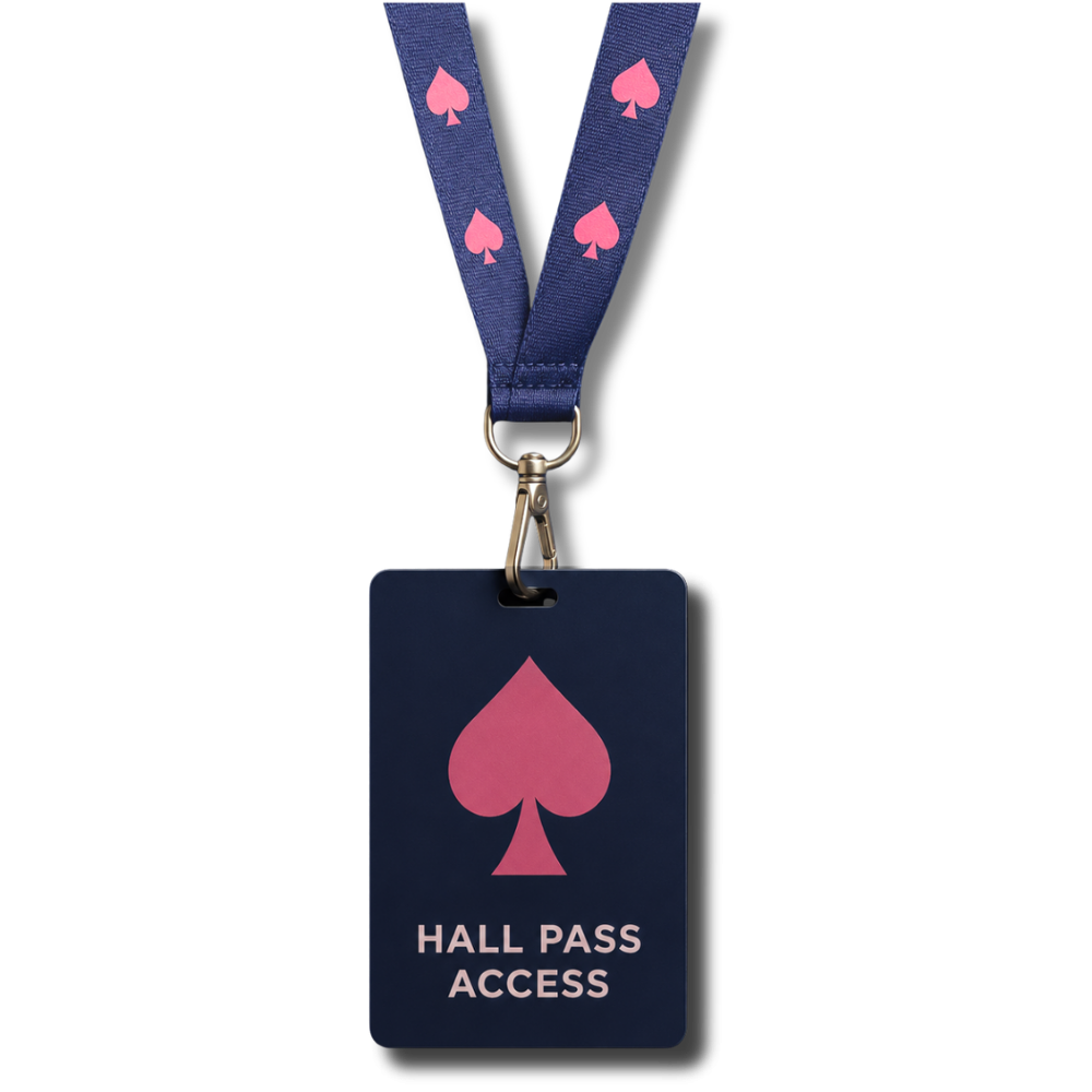 Hall Pass lanyard