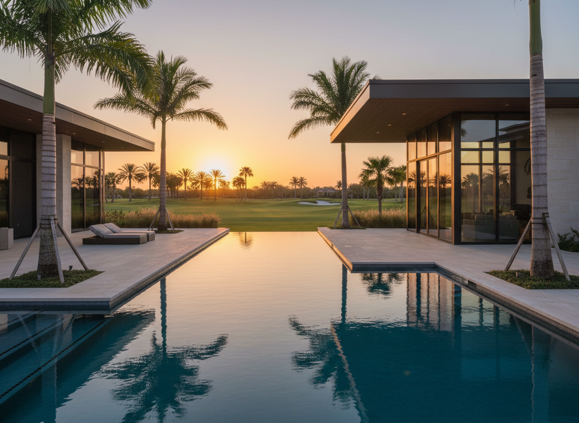 Premium golf course community