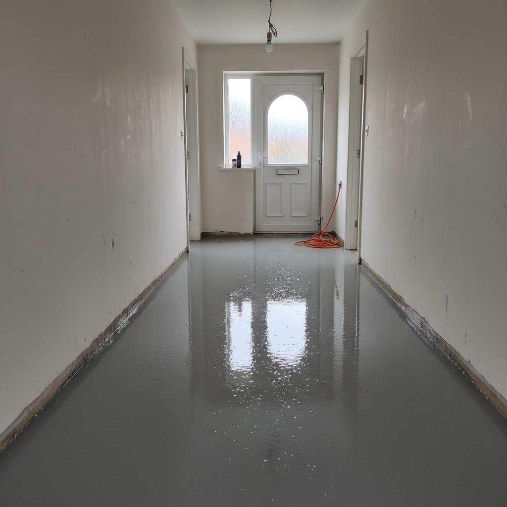 Self Levelling — Hallway Before LVT, Barnsley