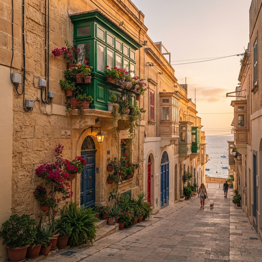 Traditional Maltese townhouse