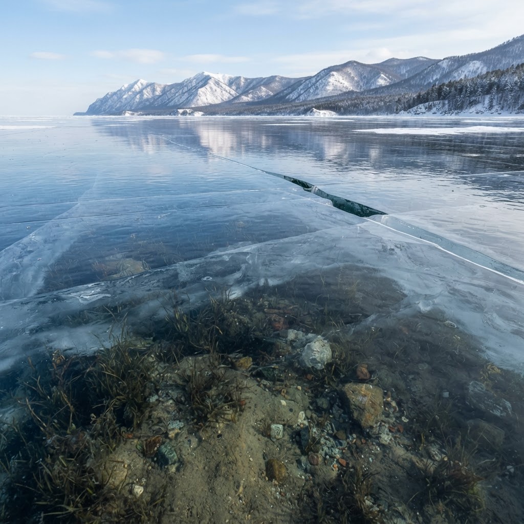 Il segreto della trasparenza del ghiaccio naturale