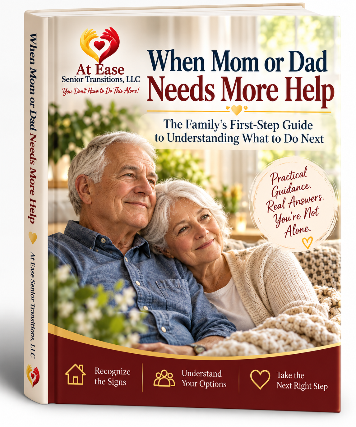 When Mom or Dad Needs More Help — At Ease Senior Transitions guide cover