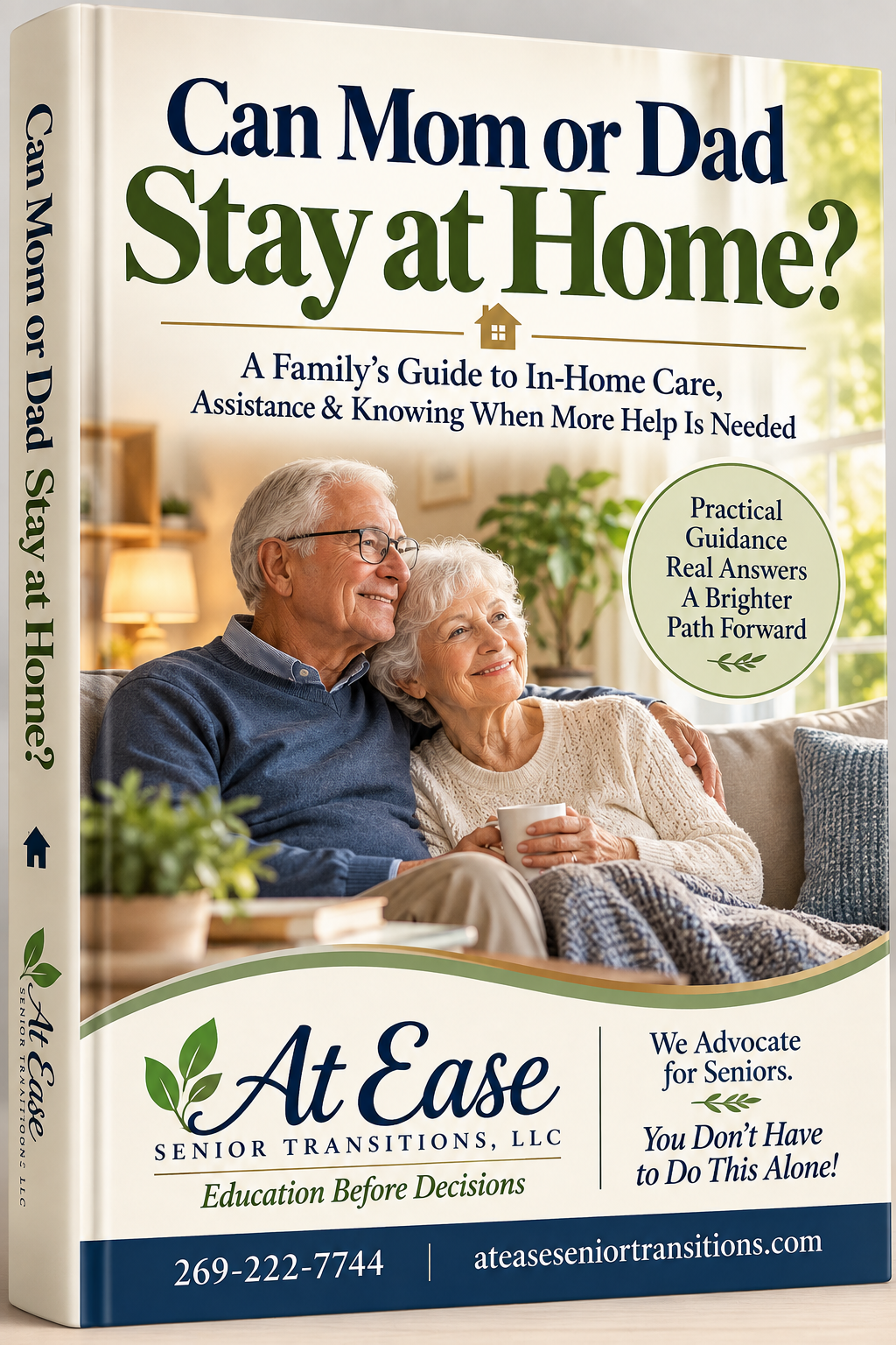 Can Mom or Dad Stay at Home? — At Ease Senior Transitions guide cover