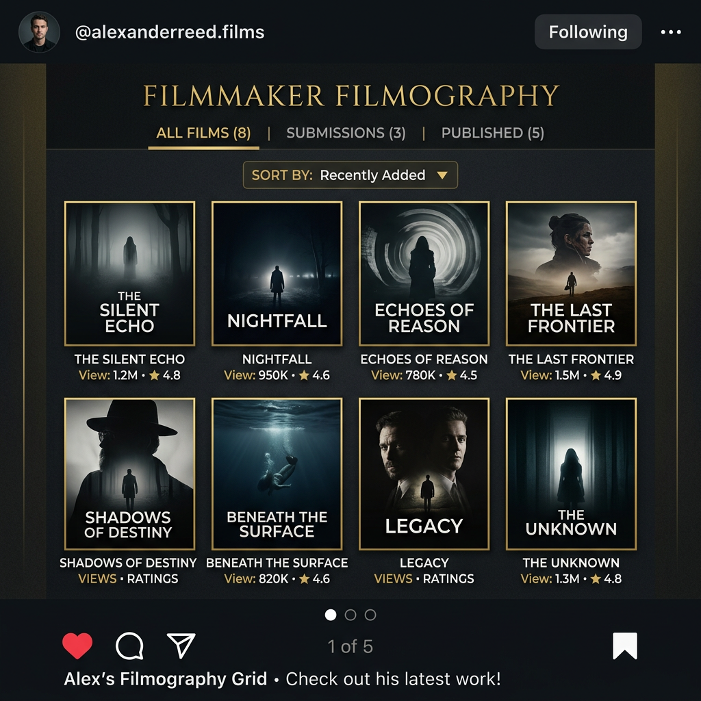 Filmography Grid