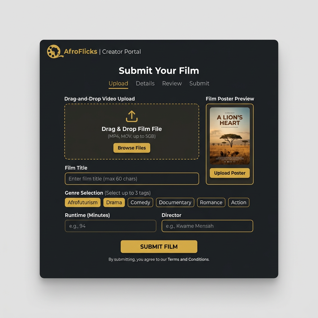 Film Upload Interface