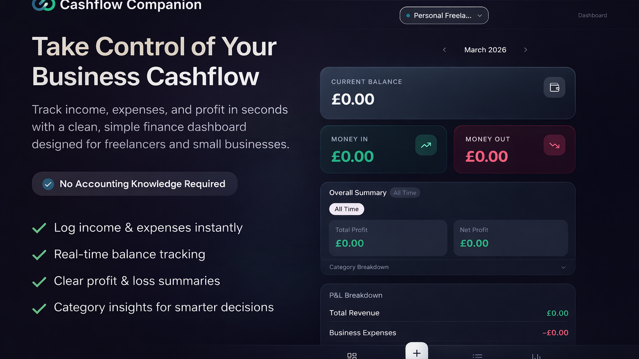 Cashflow Companion template preview