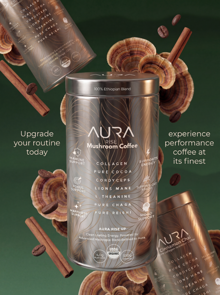 Aura Mushroom Coffee Can