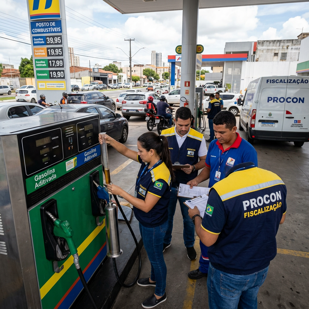 Governo Mobiliza Procons em Grande Ação de Fiscalização de Combustíveis