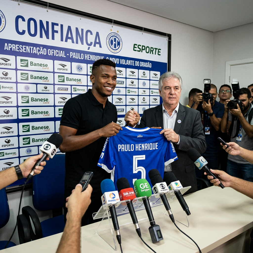 Confiança anuncia chegada do volante Paulo Henrique, ex-Sergipe