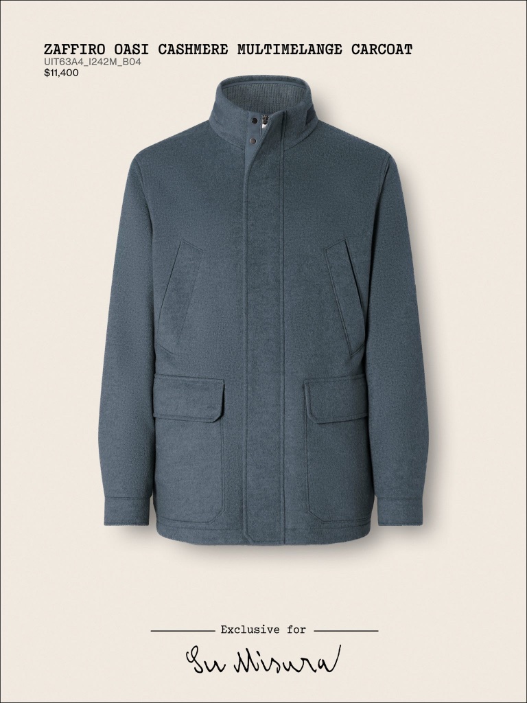 Zaffiro Oasi Cashmere Multimelange Carcoat