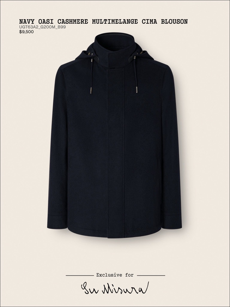 Navy Oasi Cashmere Multimelange Cima Blouson