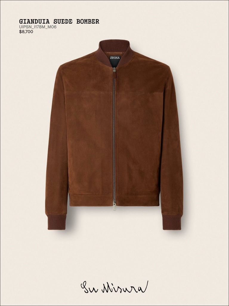 Gianduia Suede Bomber