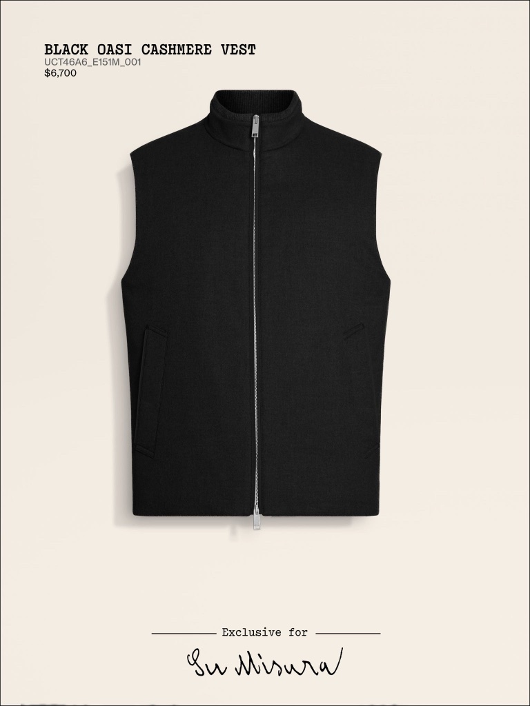 Black Oasi Cashmere Vest