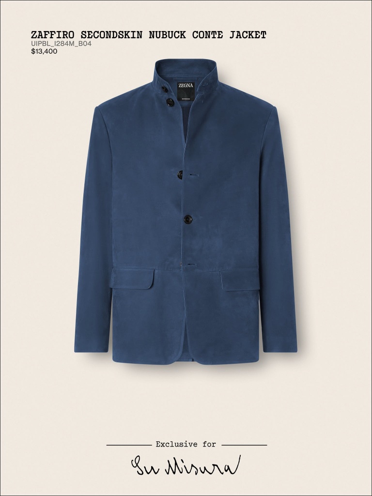 Zaffiro Secondskin Nubuck Conte Jacket