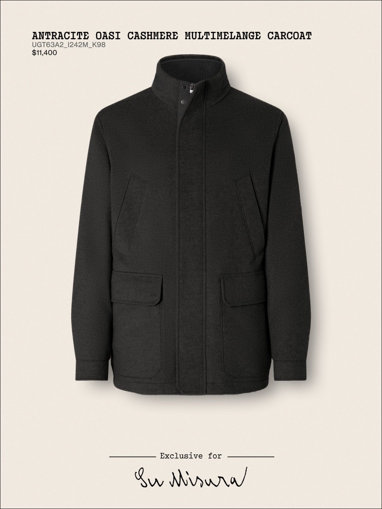 Antracite Oasi Cashmere Multimelange Carcoat
