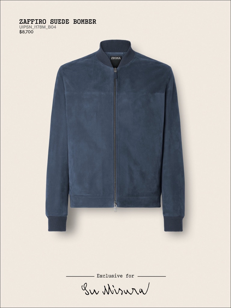 Zaffiro Suede Bomber