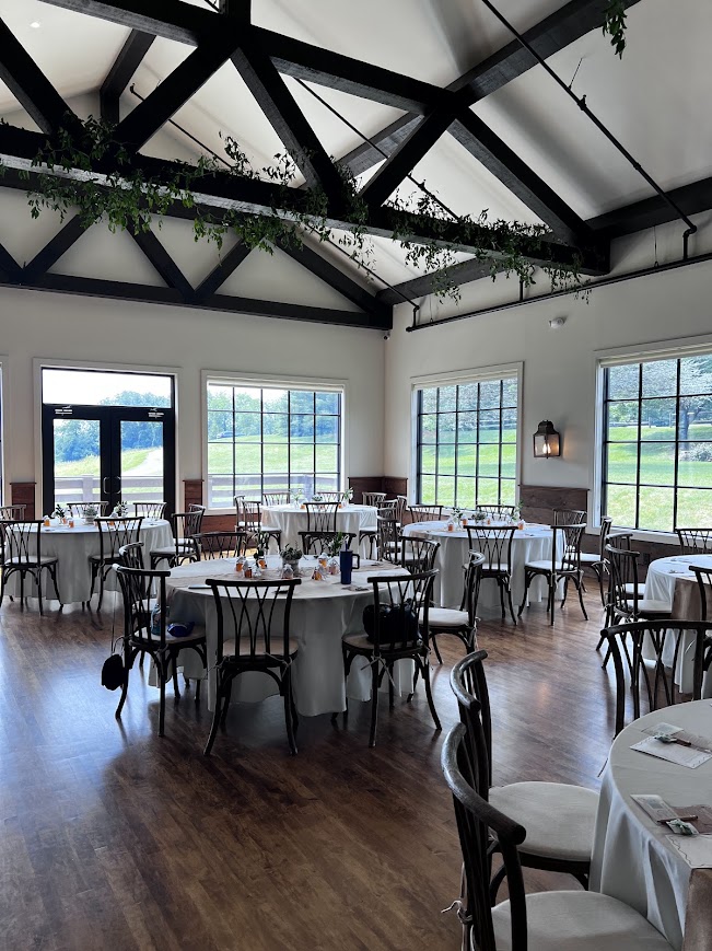 The Inn at Fox Briar Farm post-and-beam wedding barn on 50 acres of rolling hills in Bucks County PA