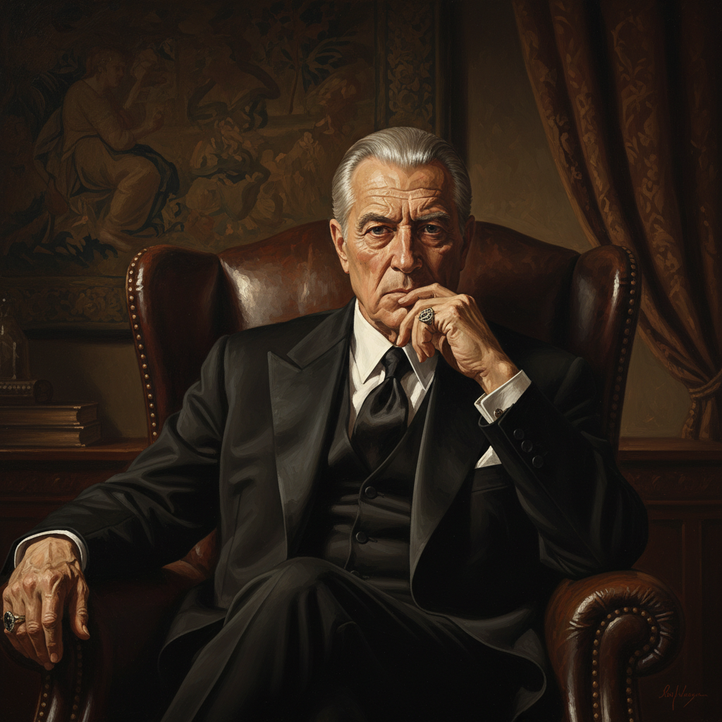 Ilustración de El Padrino generada por IA