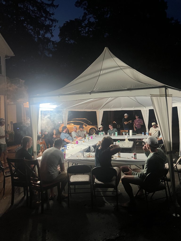 Evening party tent