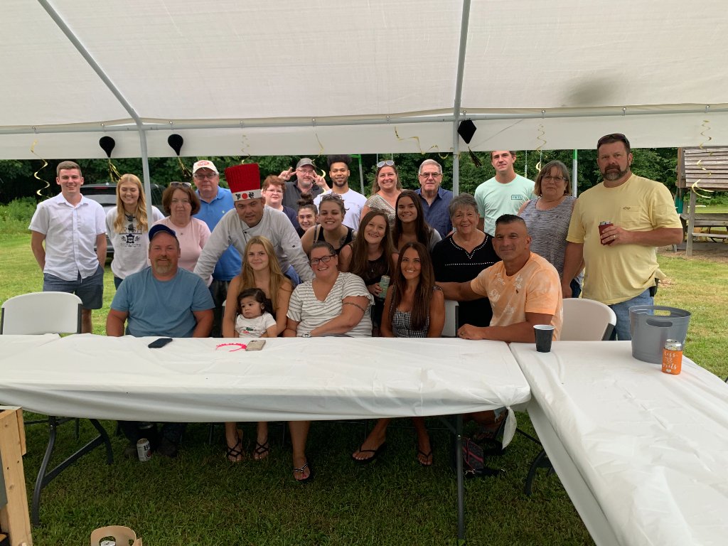 Guests watching event