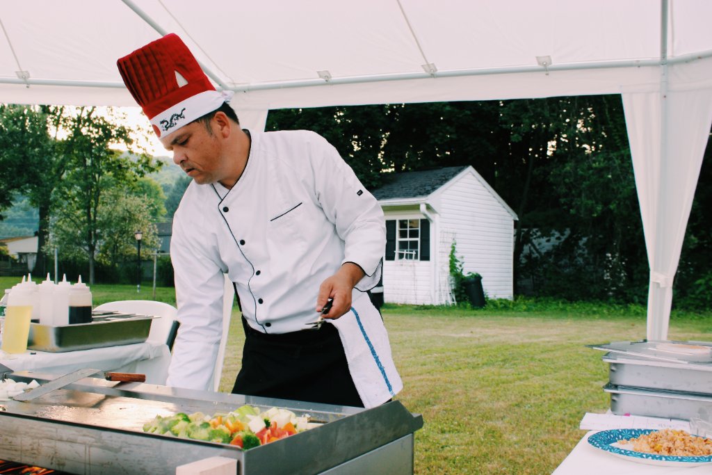 Chef at the grill