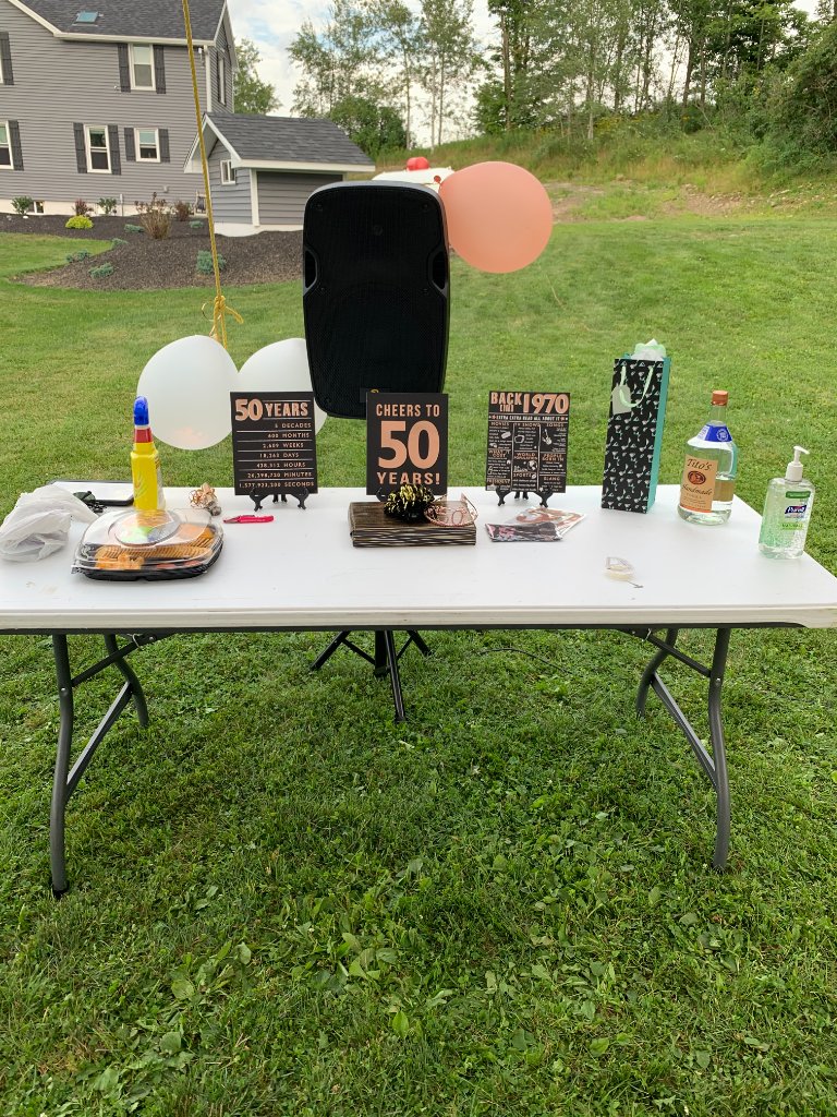 Tent party evening