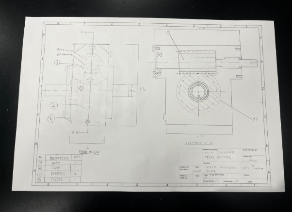 Speed Reducer With Worm Gear