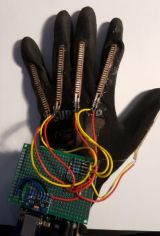 Robotic Hand Prosthetic Controlled by a Glove With Flex Sensors