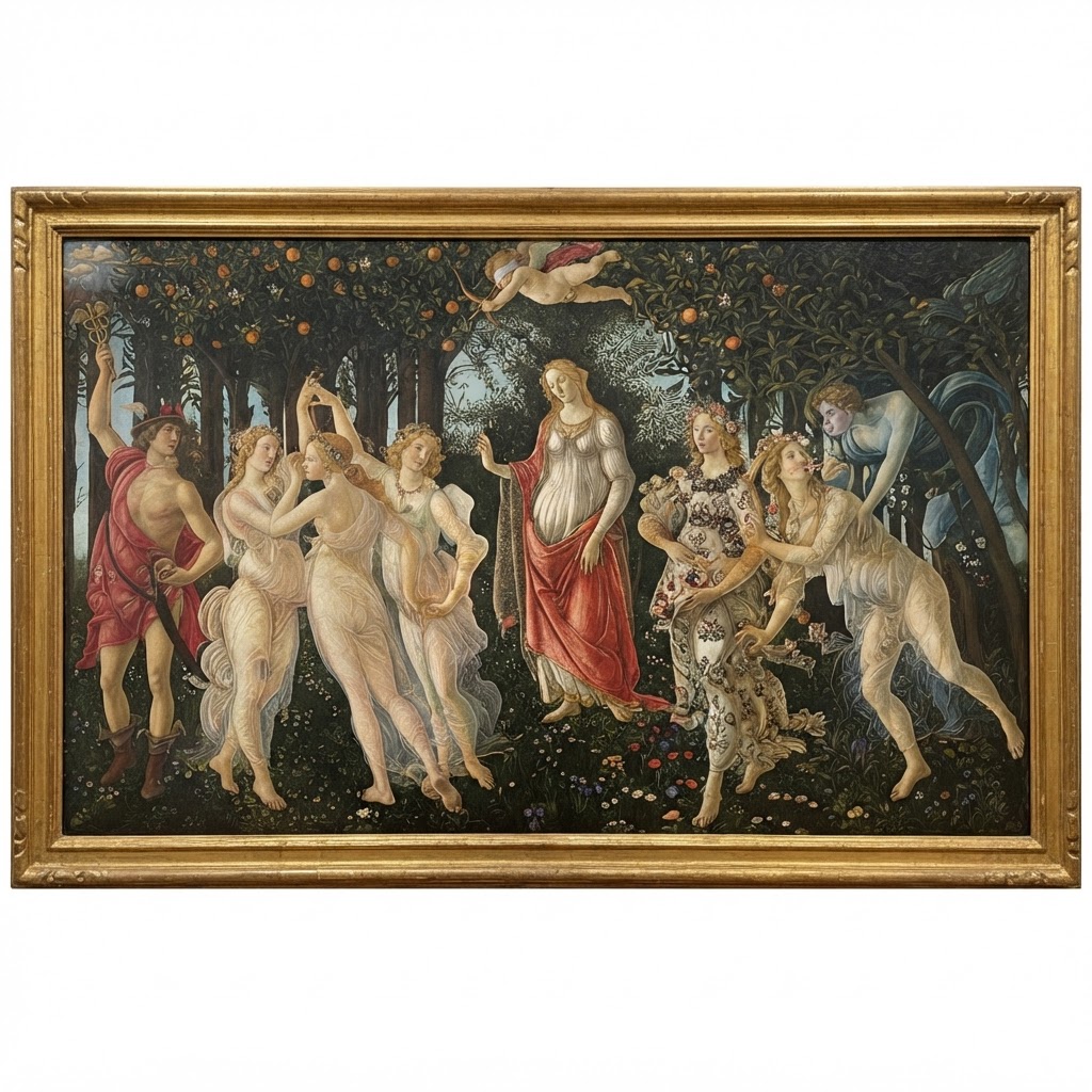 La Primavera di Botticelli: il mistero di 500 fiori e un enigma filosofico
