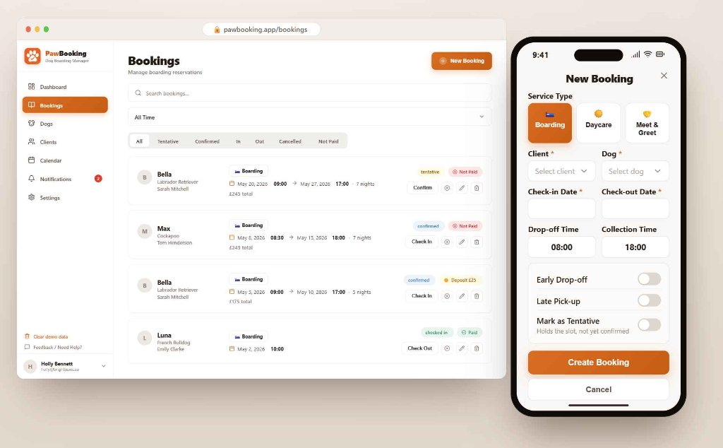PawBooking overview