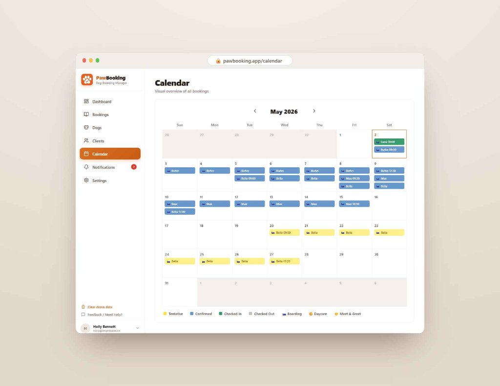 Calendar view