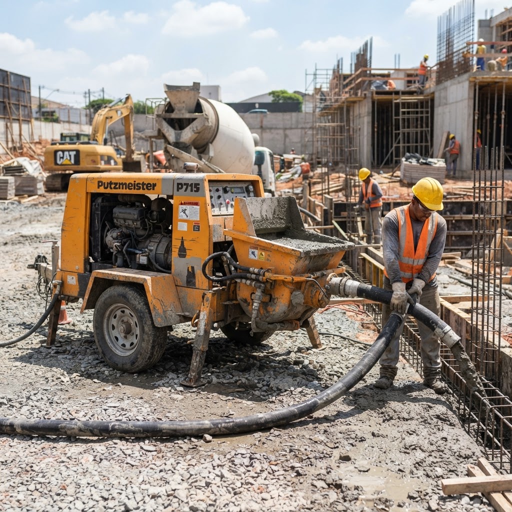 Bomba de Concreto: Locação para Concretagem